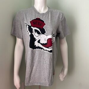 NCSU / NC State Gray Adidas Wolfpack  short sleeve shirt medium